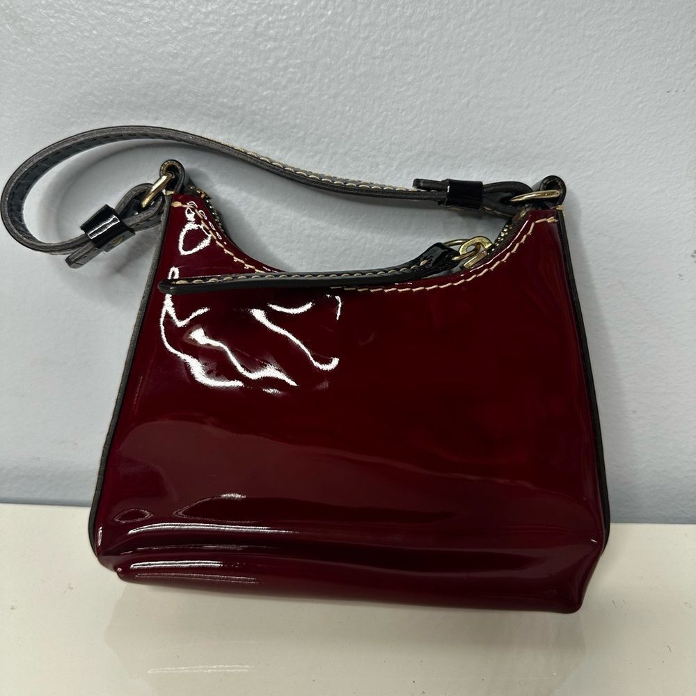 Dooney & Bourke Bitsy Mini Vintage Burgundy Bag - Picture 5 of 5